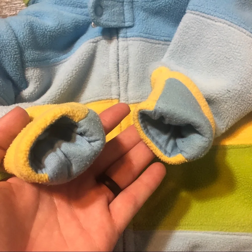 OshKosh Vintage Fleece Hooded Suit Baby 12mo